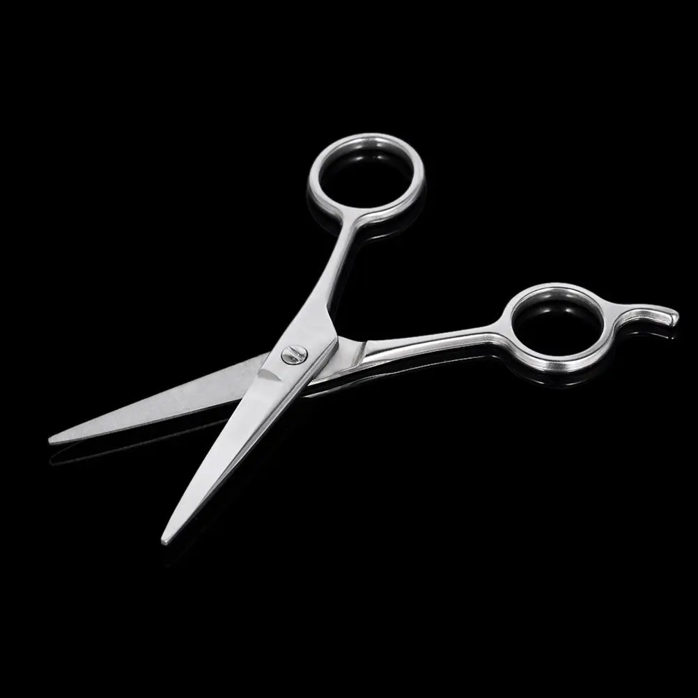 

Beard Scissors Stainless Steel Silver Corrosion Resistant Blade Compact Size for Travel Home Salon Eyebrow Hairdressing