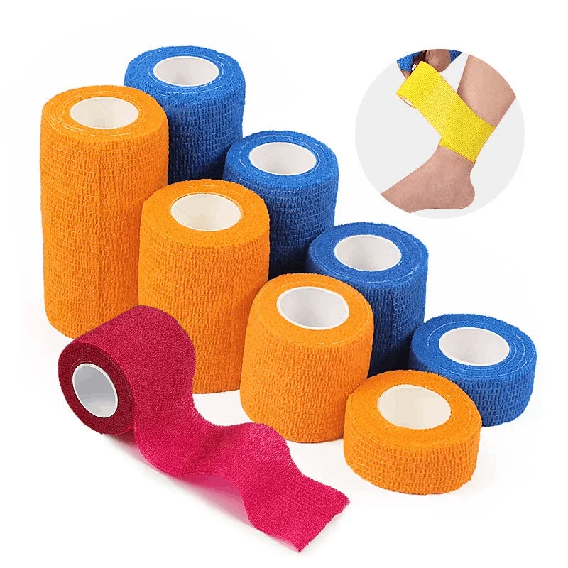 1/10Roll Self-adhesive Elastic Bandage Adhesive Sports Tape For Fingers And Ankles Sports Protector Breathable Wrap Tape
