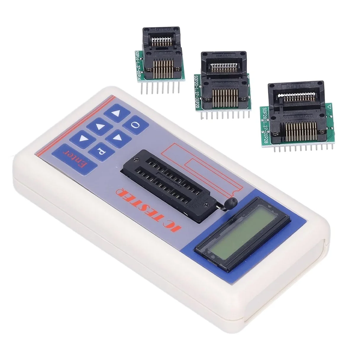 

Integrated Circuit Tester, IC Transistor Capacitor Tester, Diode Checker Detector, with 5V 3.3V AUTO Mode,A LYZ