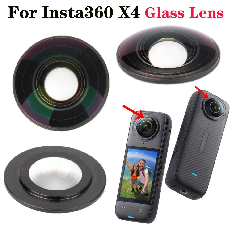 

Camera For Insta360 X4 Replacement Lens Glass For Insta 360 X4 Action Camera Glass Lens And Metal O Circle Ring Repair Parts