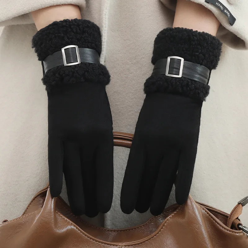 Comfortable Camouflage Thickened Yarn Knitted Fingerless Gloves Arm Warmers Sleeves for Autumn Winter Cold Weather