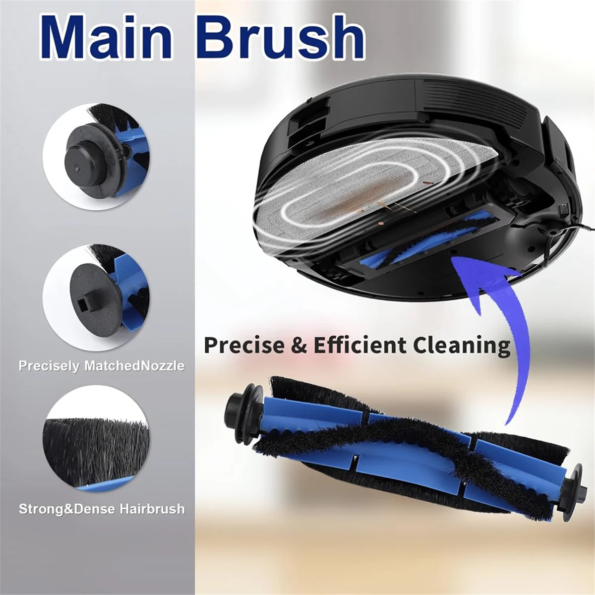 Аксессуары EULM для Eufy RoboVac 11S Slim/11S Plus, 30/30C, 15C/15T, 25C, 35C, 12 запасных частей для робота-пылесоса