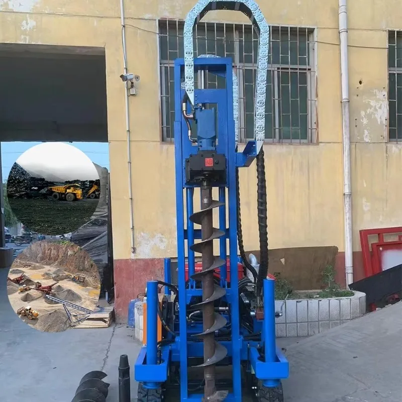 Hydraulic Photovoltaic Pile Driver High Frequency Hammer For Efficient Post Driving In Dense Soil Types Conditions