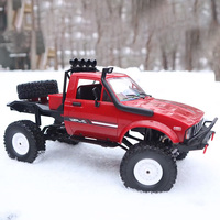 WPL C14 RC Car 1:16 2.4G 2CH 4WD Mini Off-road RC Semi-truck with Metal Chassis 1/16 Rc ClimbingTruck Cars Kid Adult Toy Gift