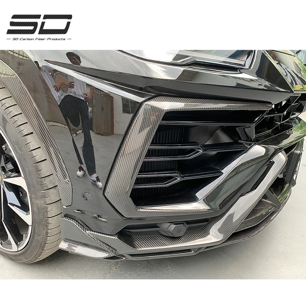 High Quality Carbon Fiber Full Set Body Kit TC Style Side Skirt Fender Extension Splitter for L Urus