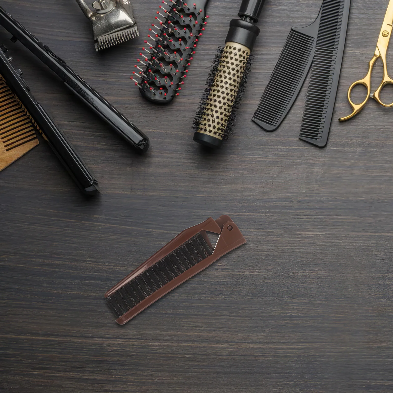 

2Pcs Foldable Double-Tooth Hair Comb Portable Travel Brush Fold-Up Pocket Comb for Men Women Hairstyling Travel Hairbrush