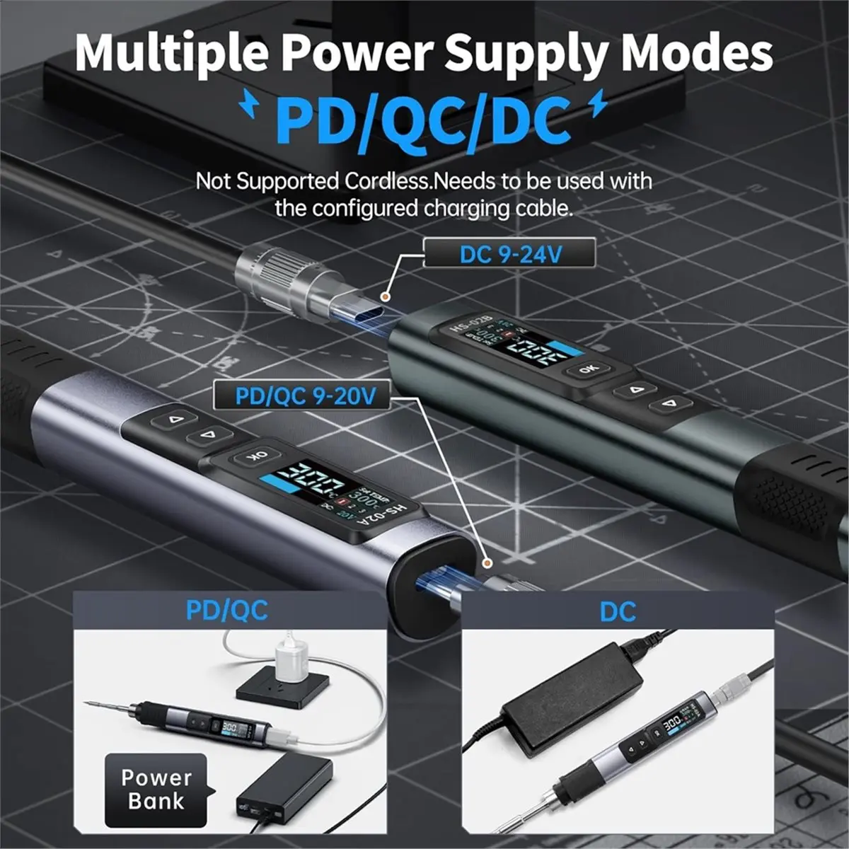 

BOFF HS02 100W Heat Set Insert Tool 3 Preset Temps, 3S Fast Heating,with M2-M8 Threaded Brass Insert Nuts & Tips