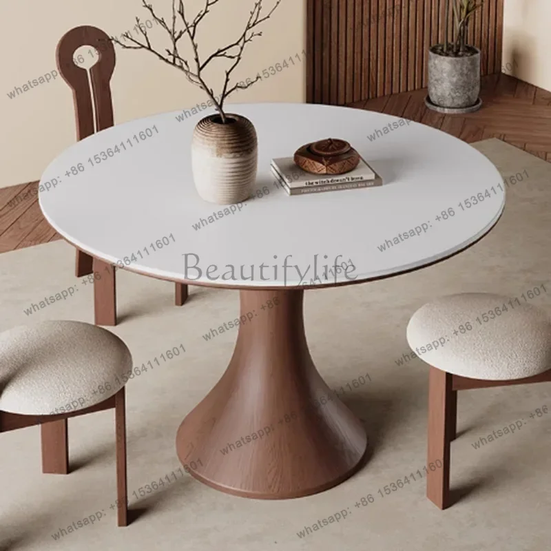 PG Round Chairs Dining Table Coffee Kitchen Restaurant Wood Nordic Dining Table Modern Designer Mesas De Jantar Garden Furniture