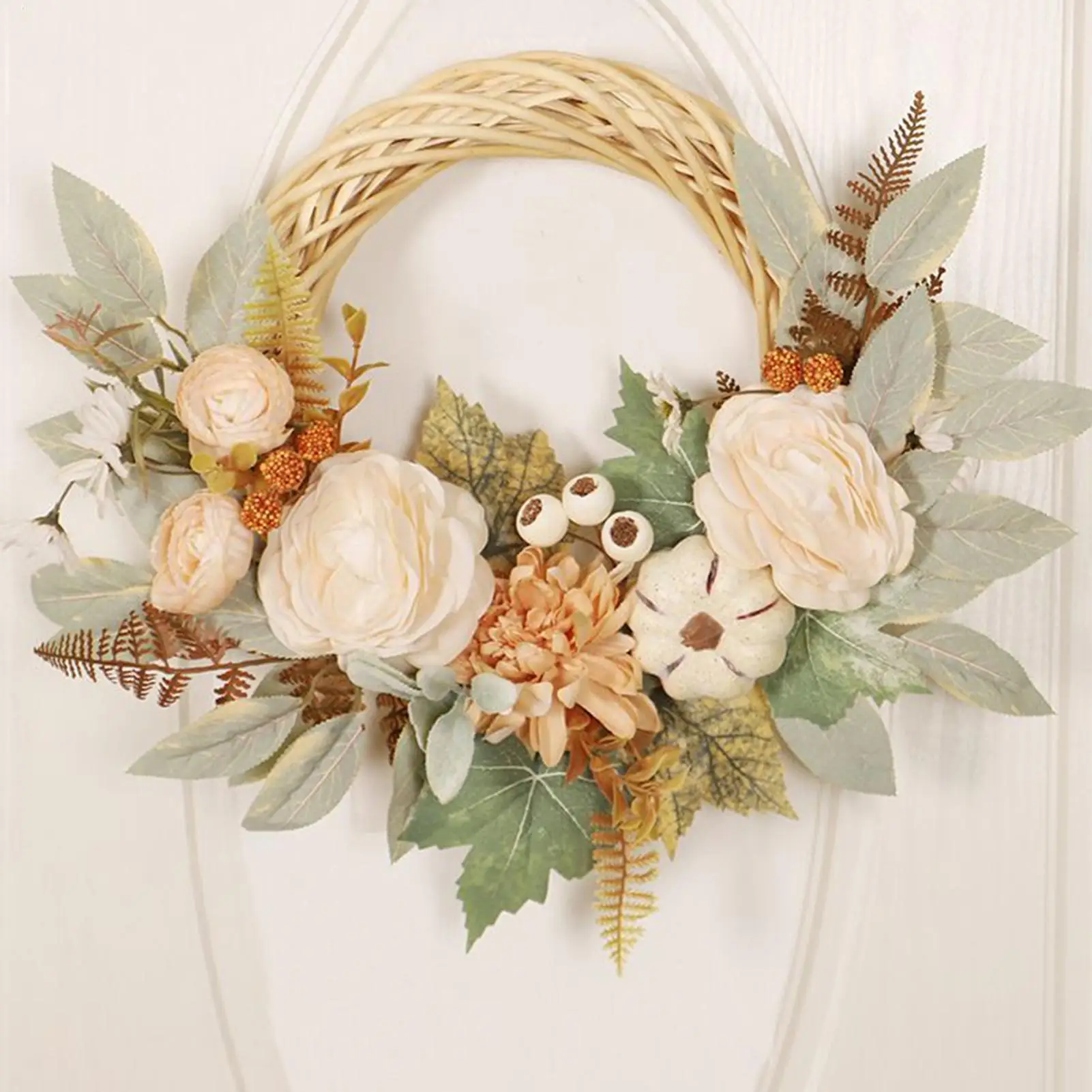 

1pcs Fall Handmade 40cm Thanksgiving Arrangement Wedding Backdrop Arch Floral Luxury Banquet Event Party Decor Props Flowers