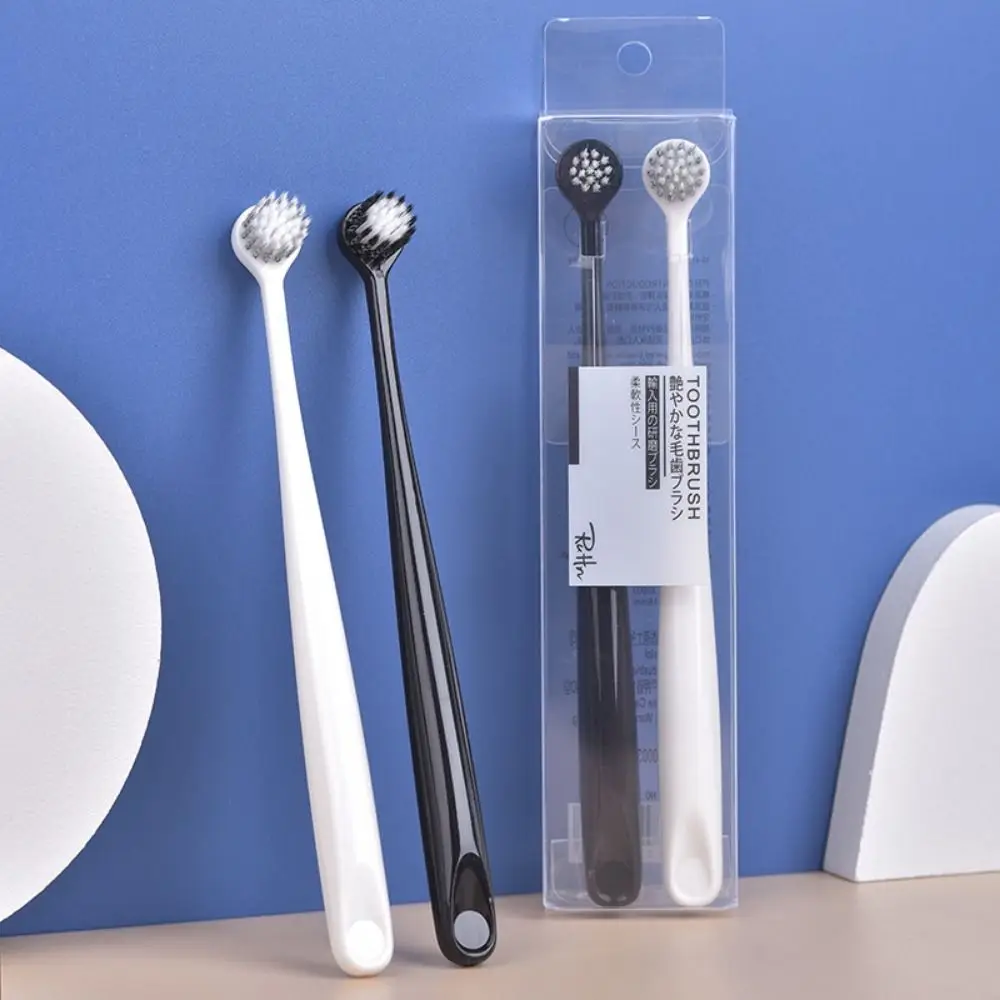 Brosse à dents à tête ronde pour adultes, livres profonds, cheveux doux, nettoyage des dents, outil d'hygiène buccale pour couple, soins bucco-dentaires