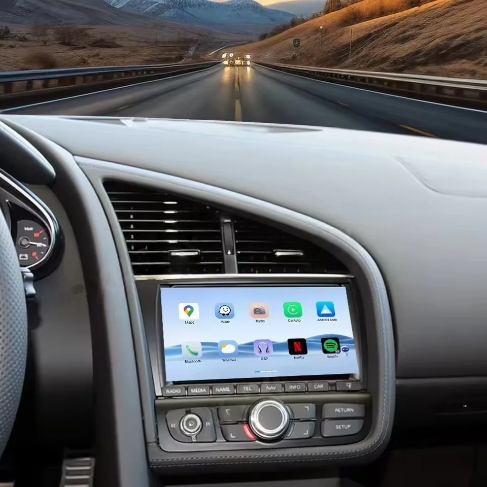 

Автомагнитола Android Qualcomm 8-ядерная для Audi R8 2007-2015 с беспроводным CarPlay, мультимедийный плеер, GPS-навигация, DSP, стереосистема