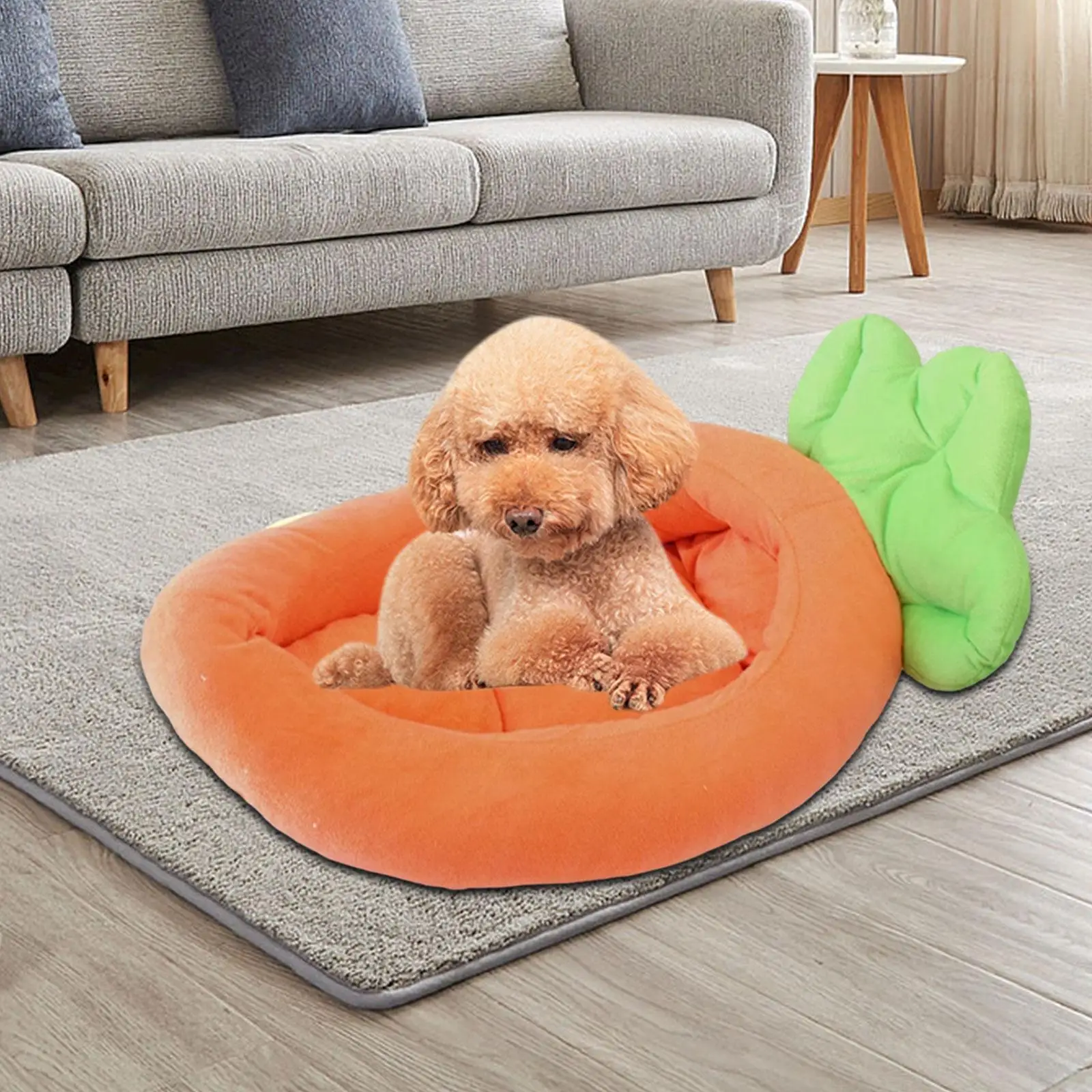 Cat Dog Bed Comfortable Carrot Shape Dog Cushion Cat Beds for Indoor Cats Sofa Lounger for Small Dogs Small to Medium Pets Cats