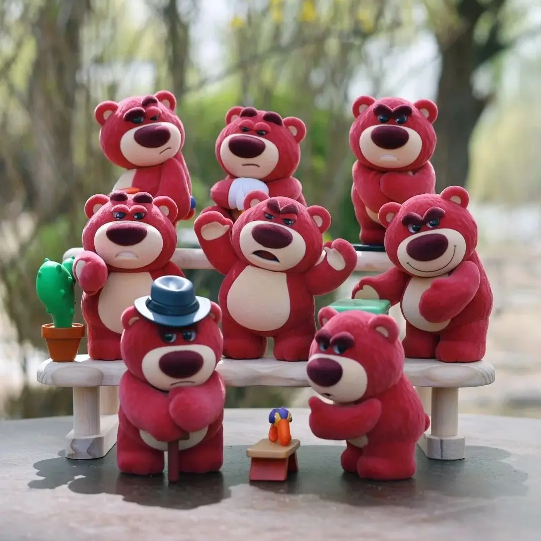 

Lotso Strawberry Bear Blind Box Charming Big Boss 3 Generation Action Figures Model Kawaii Doll Mystery Box Desktop Ornament