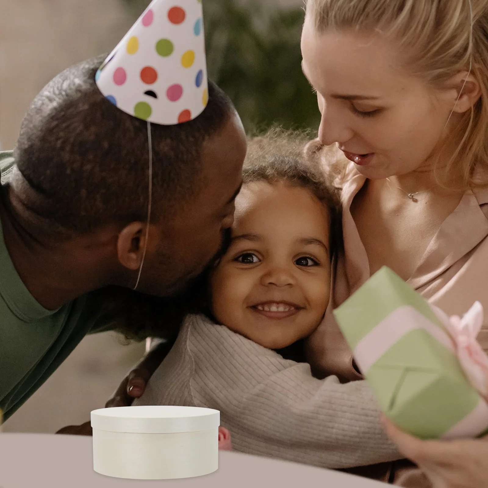 

2pcs Cake Packaging Box Natural Wooden Round Storage Baking Holder Mousse Dessert Box Food Container For Cheesecake Chiffon