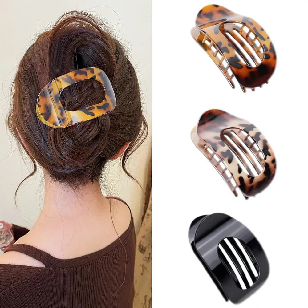Modern Flat Hair Claw Clips Set Stylish Geometric Barrettes Comfortable Durable Hair Accessories For Women Daily Hair