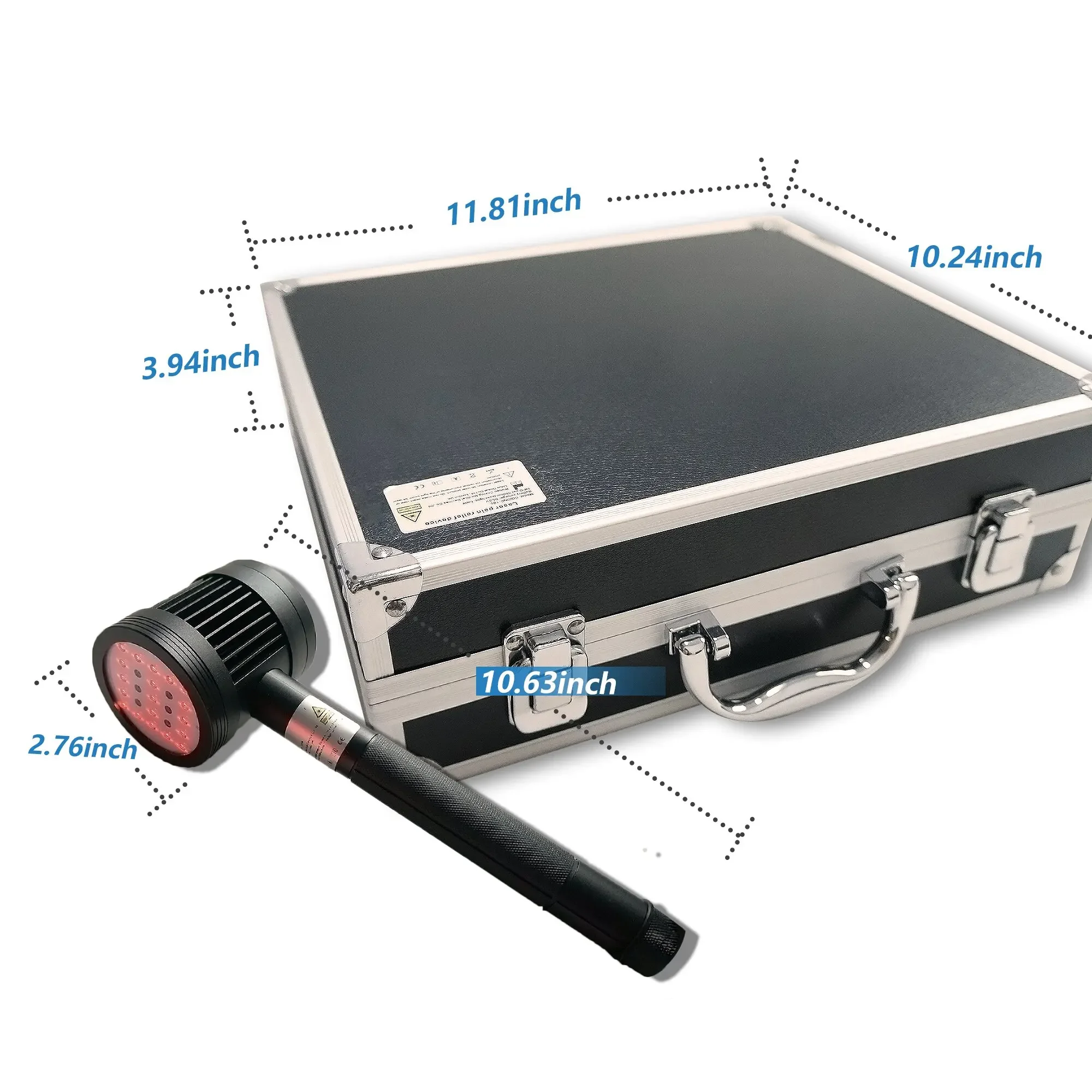 

HLKGO 5W Advanced Human Body Pain Relief Device - Adjustable Laser (650nm/808nm) & Electrical Stimulation for Fast Recovery