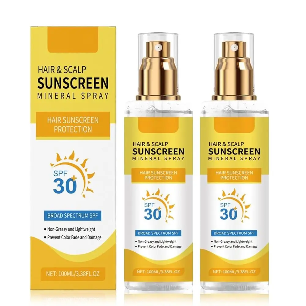 SPF 30 Hair & Scalp Sunscreen Spray Non-Greasy Protection Beach & Pool Essentials Weightless Coconut Color-Safe UV Blocker
