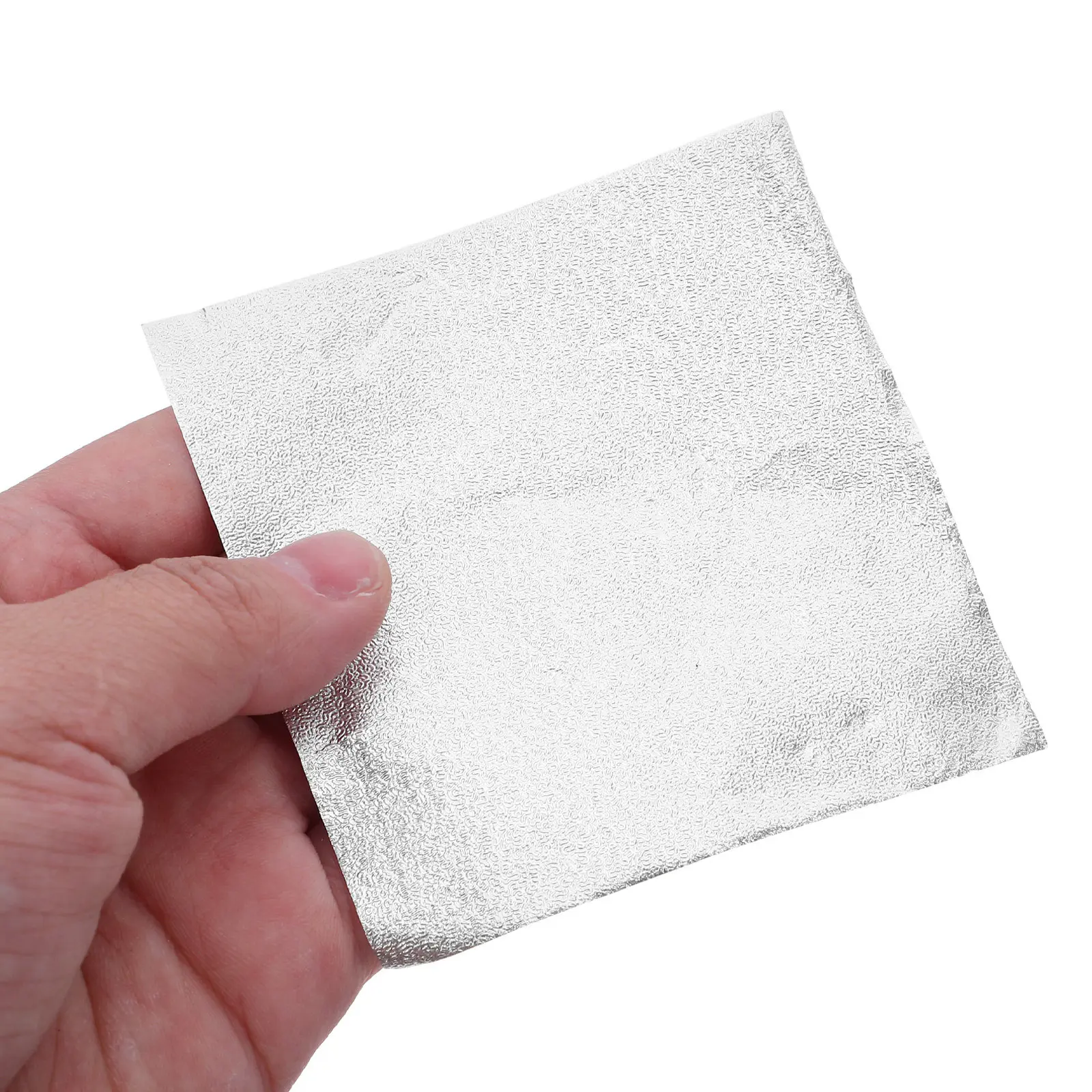 

1000Pcs Sweet Wrapping Paper Foil 8x8cm Silver Aluminum Candy Covers Embossed Finish Individual Wraps for Chocolates