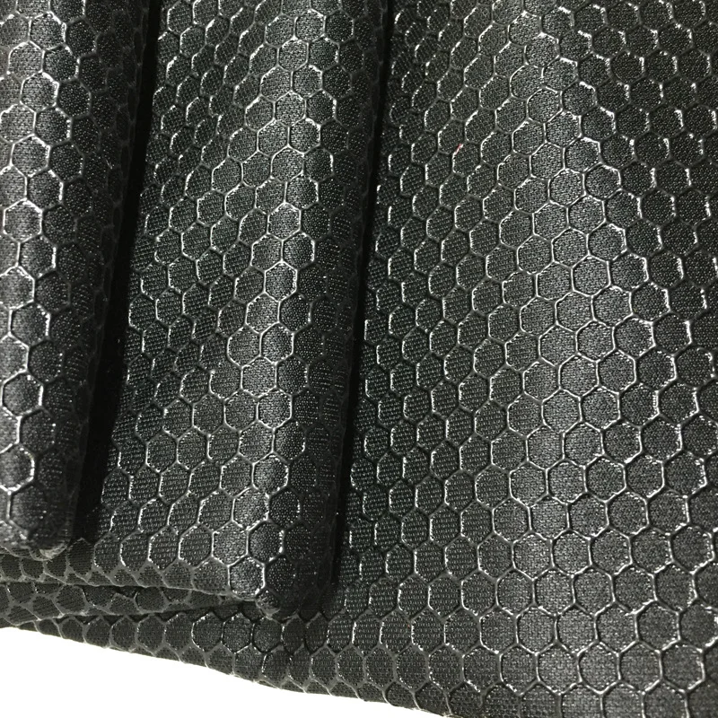 

100X150CM Hexagon Honeycomb Mesh Simitation Silicone Anti Skid Fabric Polyester Non-slip Material for Floor Mat Rug Sofa DIY
