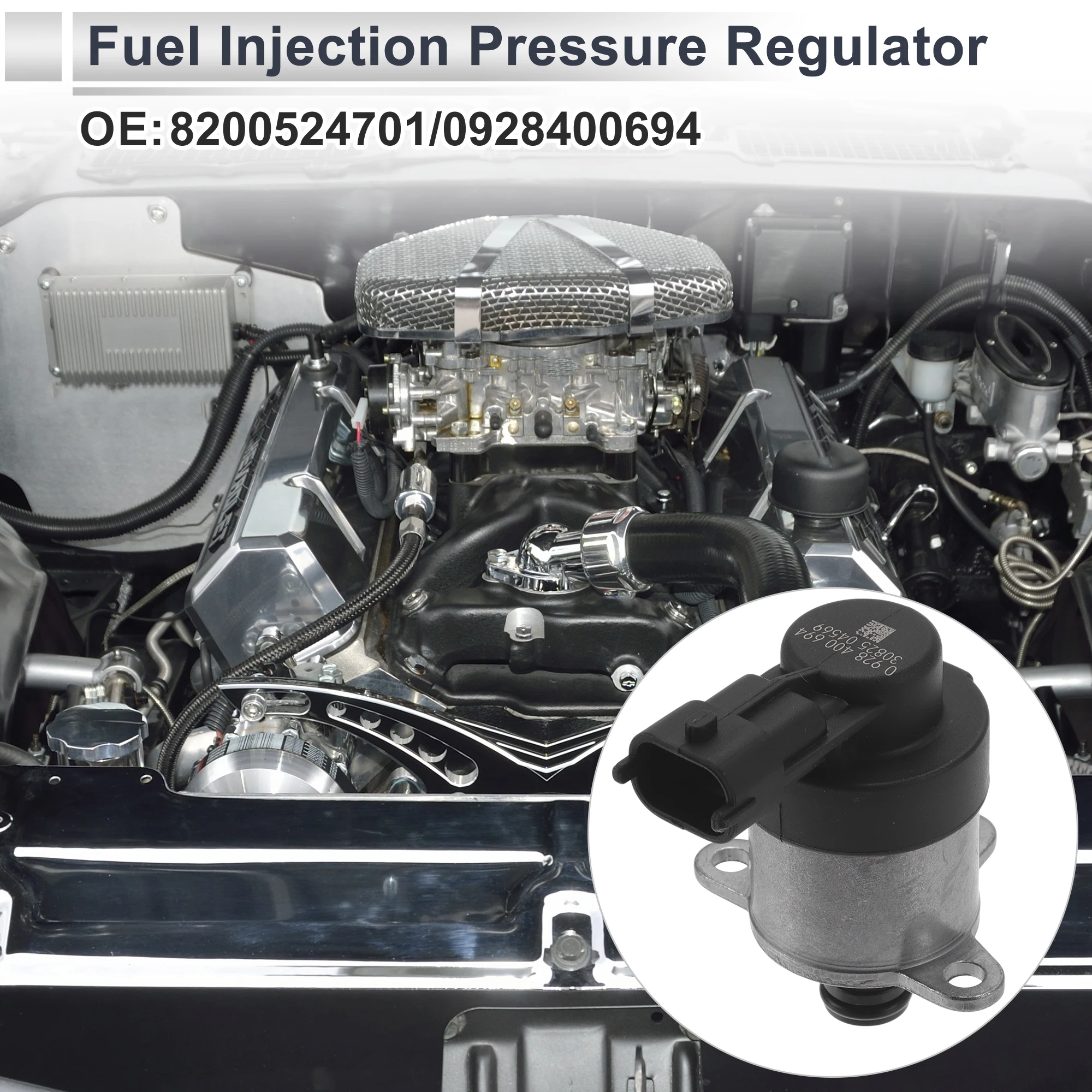 

UXCELL Fuel Pressure Regulator for Renault Megane No.8200524701 Metal 20-70 Psi