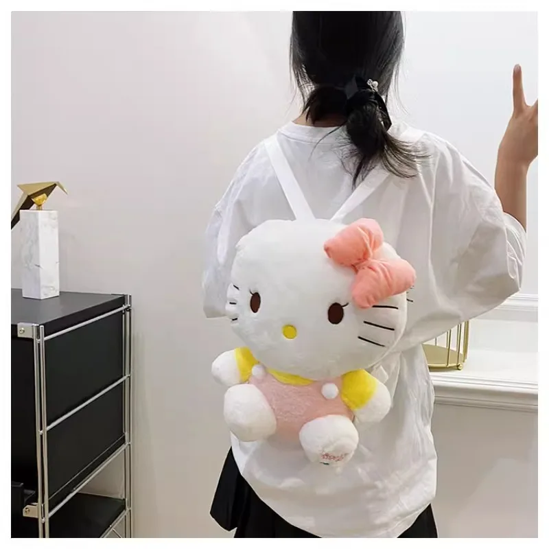 

MINISO настоящий новый Kt Cat Kawaii японская плюшевая игрушка мультфильм милый рюкзак девочка мультфильм школьный портфель Kuromies подарок девочка детская сумка