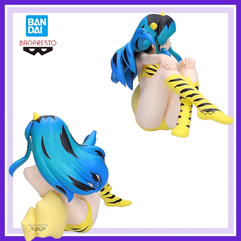 ของแท้ แบรนด์ใหม่ ไม่เคยเปิดใช้ ของสะสมจาก Bandai Banpresto ตัวละคร Urusei Yatsura Relax Time Lum ขนาด 13 ซม. ของตกแต่ง ของสะสม ของขวัญ ของเล่นพีวีซี