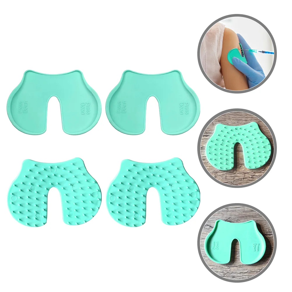 4 Pcs Pain Pad Auxiliary Device Immunization Shot Blocker Tpee Reusable Injection Assist Pads