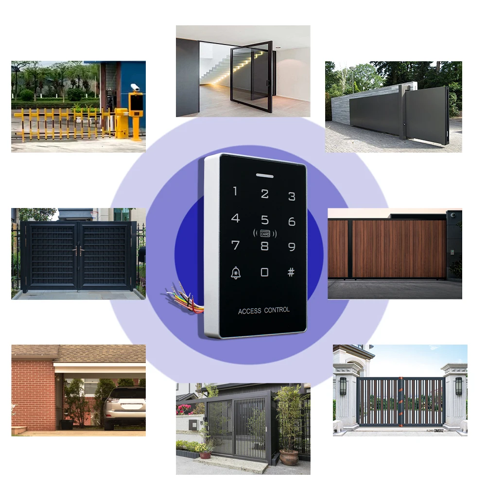 IP67 Waterproof Access Control Keypad Outdoor RFID Access Controller Touch Door Opener System