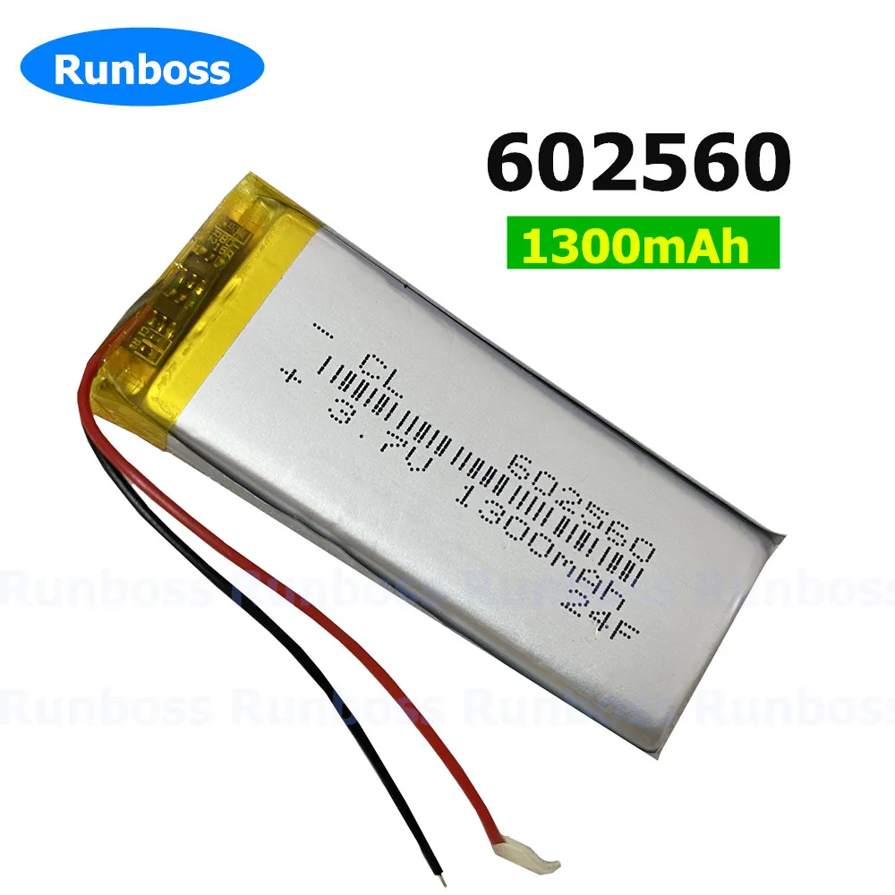 1-2 szt. 3.7V 1200mAh 602560 602565 603060 653060 802560 bateria do rejestratora ciśnienia w oponach Bluetooth rejestrator jazdy słuchawkowa