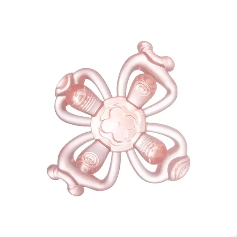 

CORB Baby Flower Teeth Massager Silicone Teether with Nubby Texture Safe Design for Infant Care Enjoy Comfort