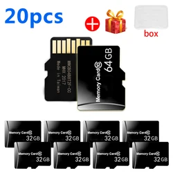 20 pz/lotto originale mini sd TF card 4GB 8GB 16GB 32GB 64GB 128GB scheda di memoria cartao de memoria flash usb pendrive mini sd card