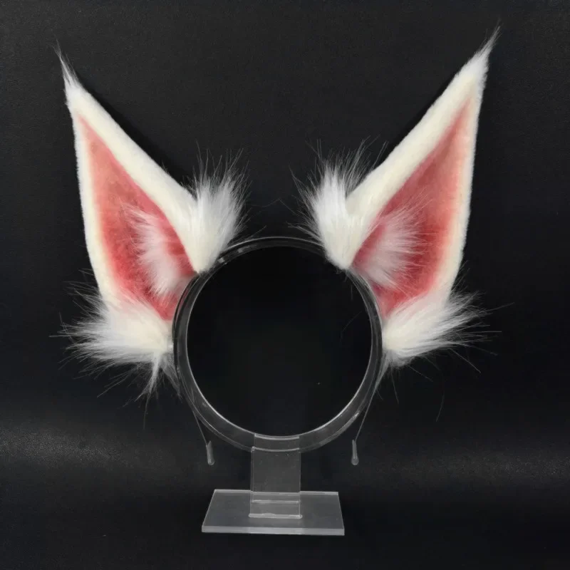 كوسبلاي مصنوع يدويًا من جامعة الأساطير قاعة الشهرة فاكر التحالف الخالد أهري فوكس أنيمي كوسبلاي أغطية الرأس آذان ذيل الهالوين مخصص