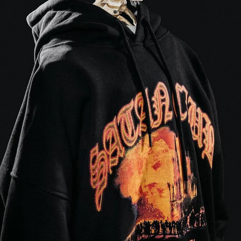 Oversized Satan Club Hoodie - Y2K Streetwear 3
