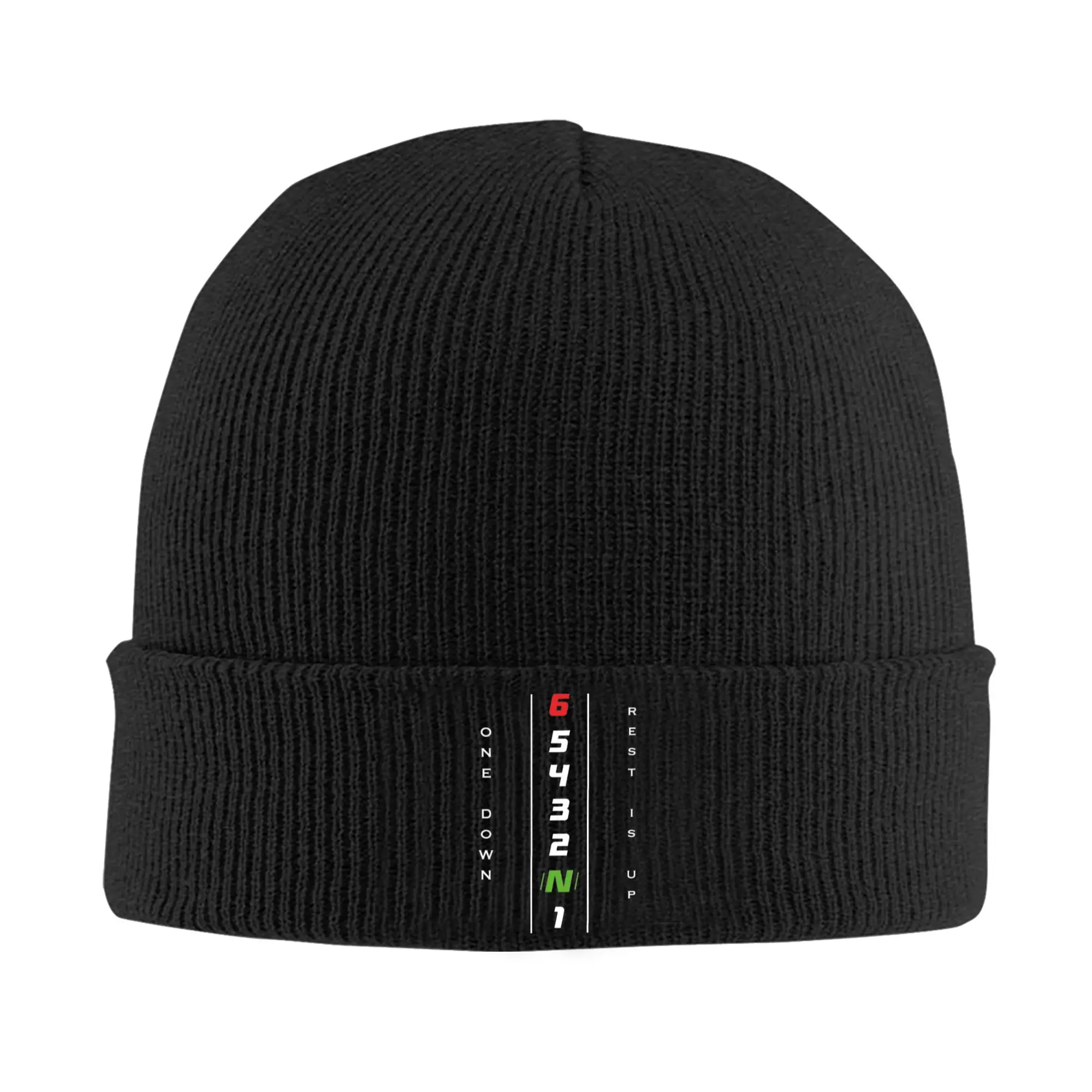 Motorcycle Gear Shift Design 1N23456 Hat Autumn Winter Skullies Beanies Warm  Caps Female Male Acrylic Skullcap,