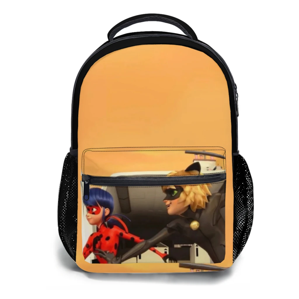 Ladybug-Girl Schoolbag For childrens Large Capacity Student Backpack Cartoon High School Student Backpack 17inch