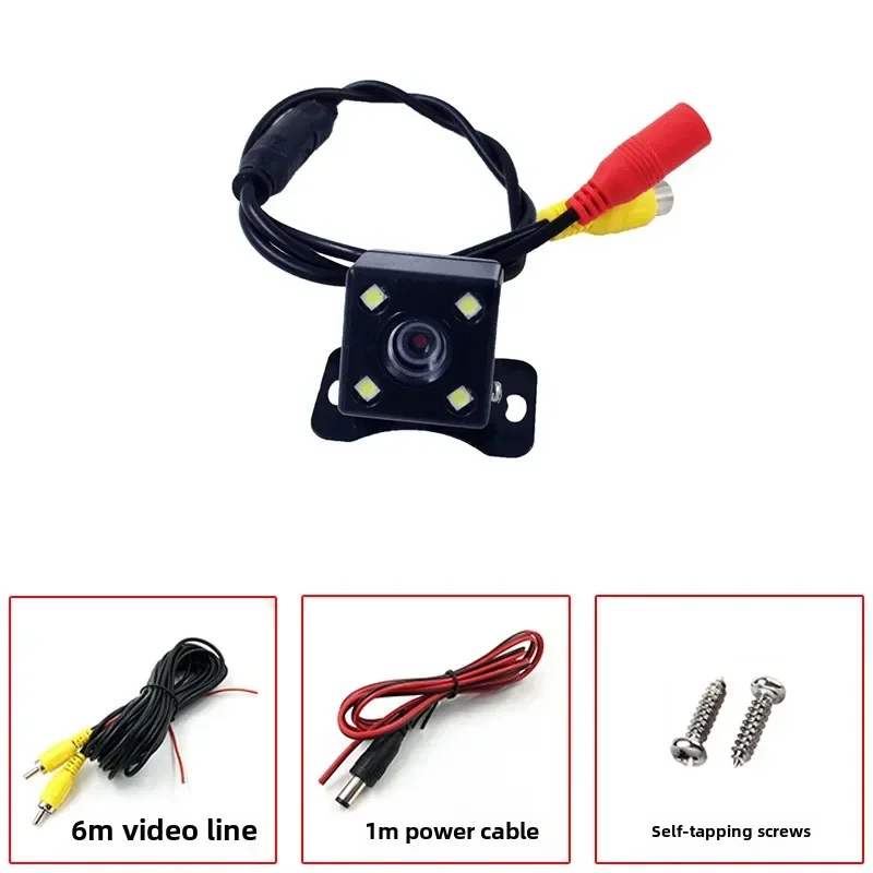 Car Rear View Camera with Video Cable Night Vision Reversing Auto Parking Camera IP68 Waterproof CCD LED Auto Backup Monitor HD