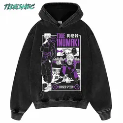 Retro Japanese Anime Graphic Hoodie Spring and Autumn Sweatshirt 2024 Hip-hop Streetwear Oversized Men's 420g Cotton Hoodie ZS05