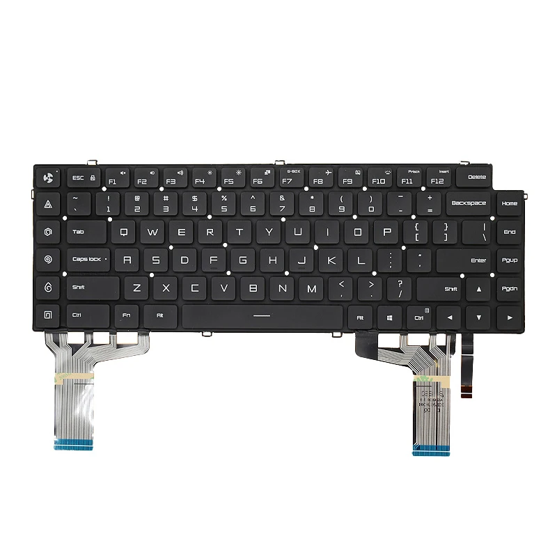 Imagem -06 - Teclado para Notebook Retroiluminado dos Eua e da Rússia Substituição para Xiaomi mi Gaming Notebook 15.6 171502-aa ab aj ao ak Xmg1902 Tm1801 Tm1806