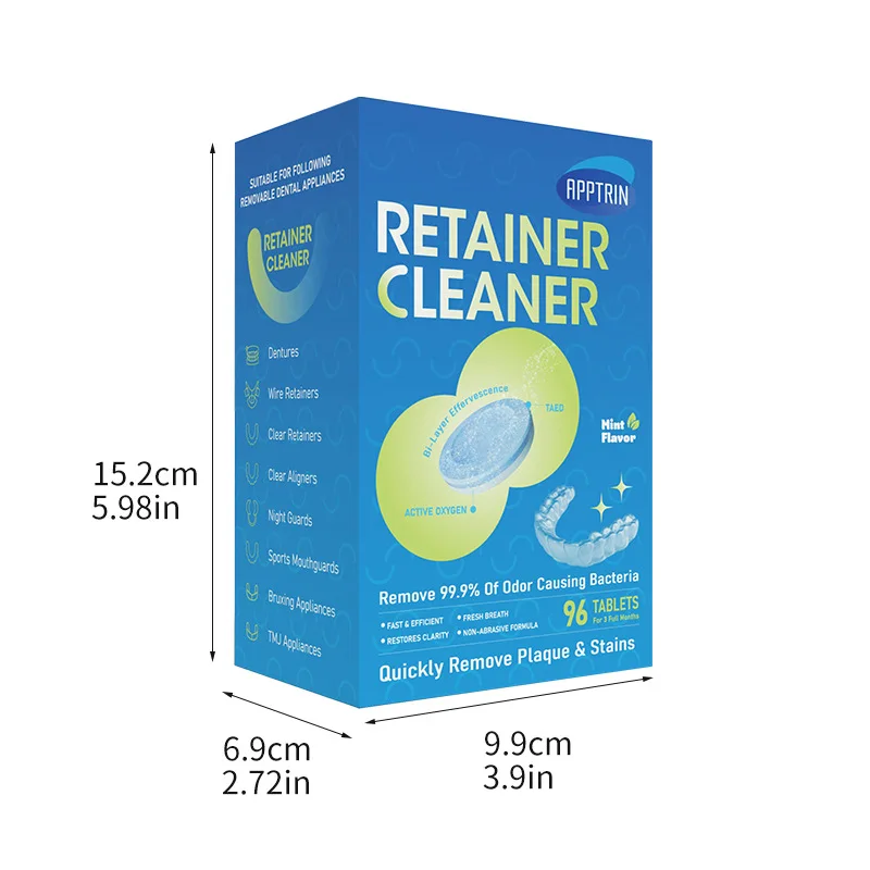 Braces denture cleaning tablets Braces effervescent tablets tartar stains Oral cleaning tablets