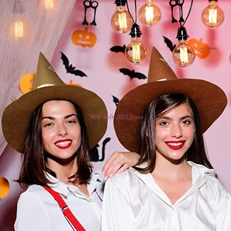 49ME الفزاعة قبعة الفزاعة زي الساحرة قبعة هالوين زي قبعات الحفلات #3
