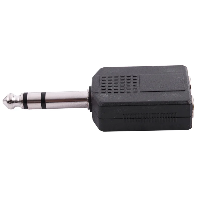 SQPP-4X prise mâle Mono 6.35Mm vers double connecteur adaptateur séparateur de prise femelle 6.35Mm