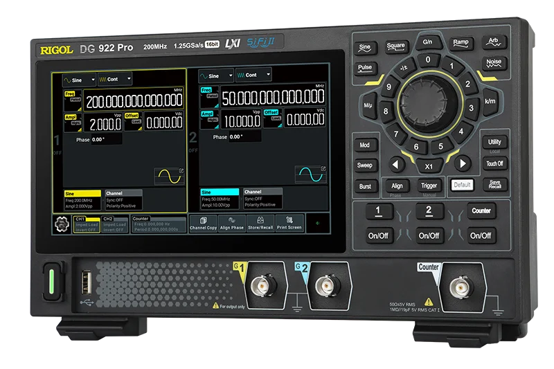 Rigol DG902 DG912Pro DG922 Pro DG952 - Two Channel, 50 MHz Function / Arbitrary Waveform Generator 4.3\