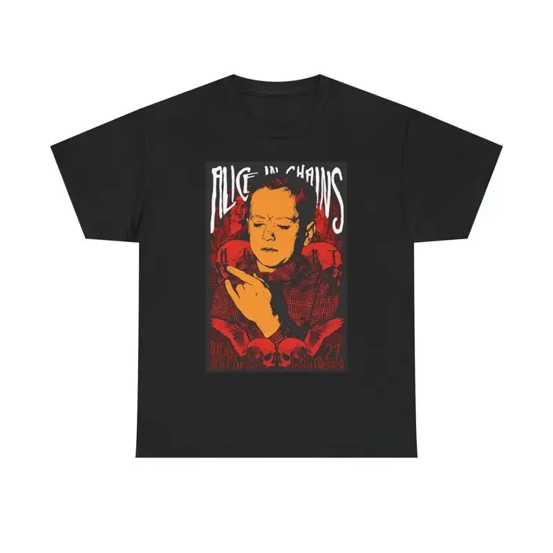 Alice In Chains Band Rock Vintage Graphic Art Retro Heavy Cotton T Shirt