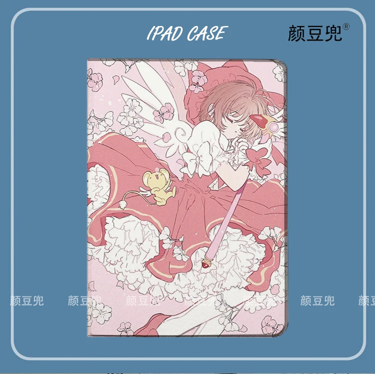 

Card Captor Anime SAKURA For iPad Air 4 5 6 Mini 4 5 6 Case Luxury Silicone For Pro 13 12.9 11 10.5 inch For iPad 10th 9th Cases