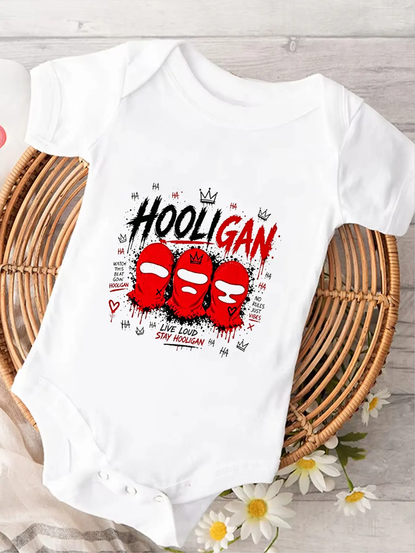 Baby Crawling Suit O-Neck Short Sleeve Bodysuit Summer Outdoor Clothes Baby Gift Kpop Hooligan Album Arirang 2.0 World Tour 2026