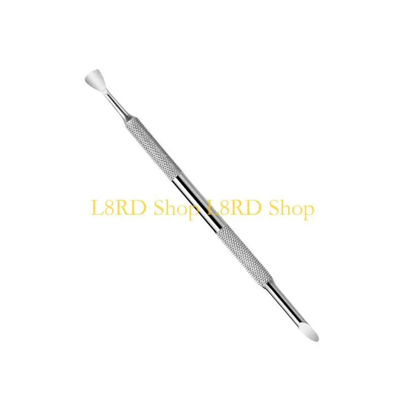 مزيل الجلد الميت برأسين من الفولاذ المقاوم للصدأ L8RD منظف الأظافر #1