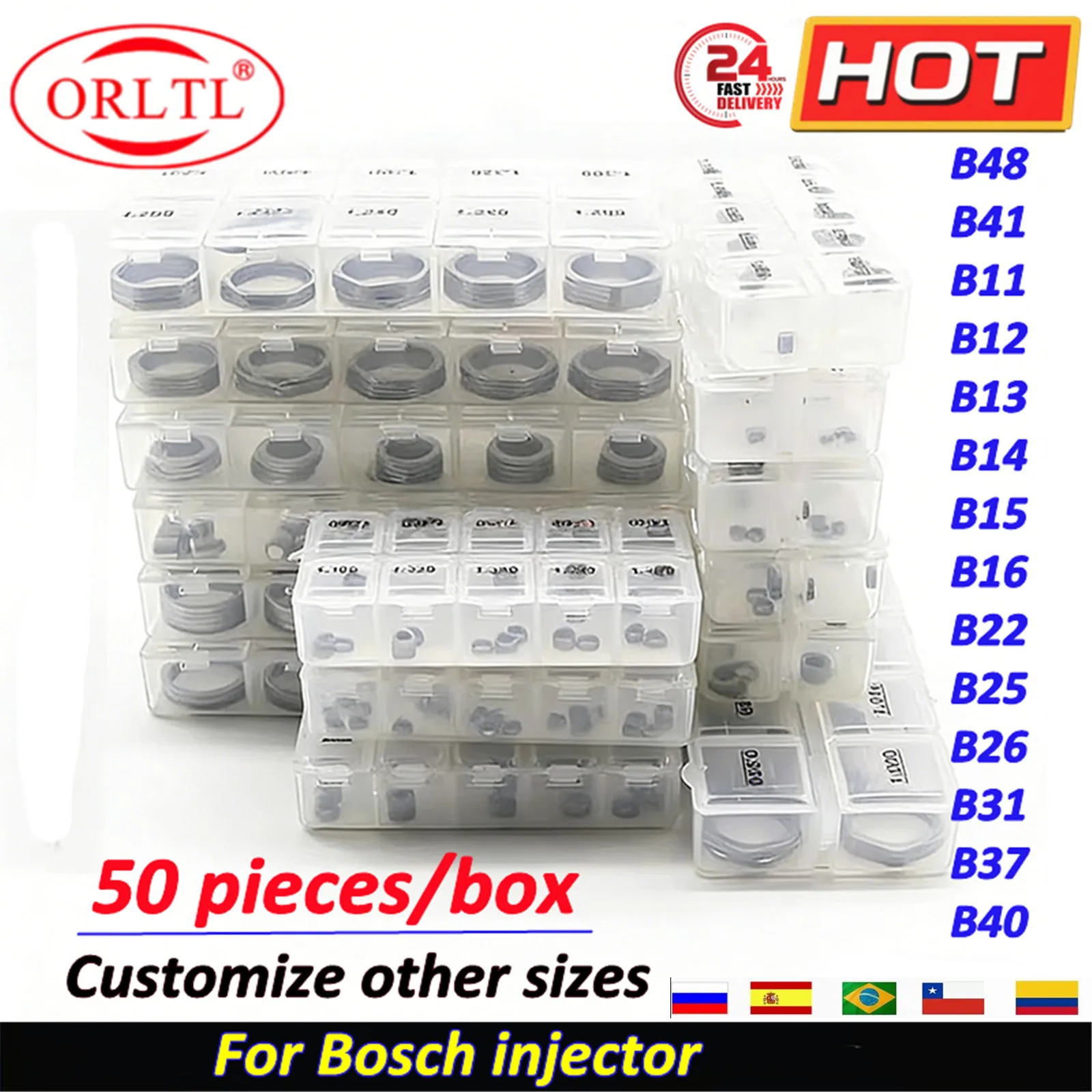 

for Bosch Injector Washer Gasket B11 B12 B13 B14 B16 B22 B25 B26 B31 B48 Diesel Adjusting Shim