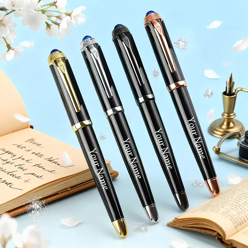 5Pcs Personalized Custom Business Gift Pens, Laser-Engraved Names, Unique Commemorative Gifts, Suitable for Schools, Workplaces, and Business Use, Valentine's Day, Back-To-School Season, Christmas, Father's Day, Mother