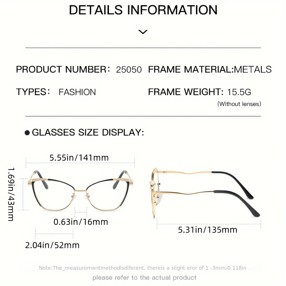 نظارات حجب الضوء الأزرق بإطار معدني للجنسين على طراز الفراشة، نظارات عصرية للرجال والنساء