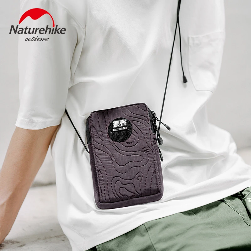 Naturehike Single Shoulder Crossbody Magnetic Mobile Phone Bag Layered Storage Pocket All-in-one Leisure Bags Coin Wallet